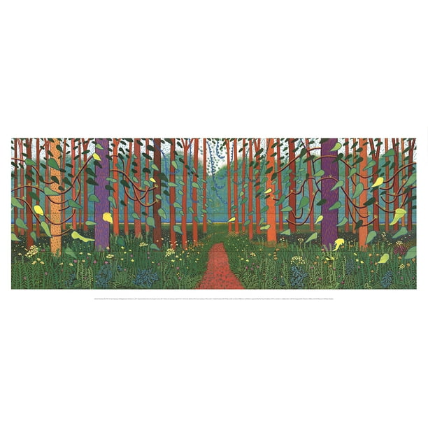 East Yorkshire 20.5/" x 50/" DAVID HOCKNEY The Arrival of Spring in Woldgate